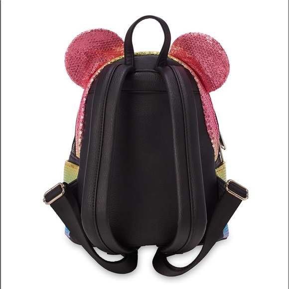 New Loungefly mini mouse sequin now backpack - Picture 2 of 4